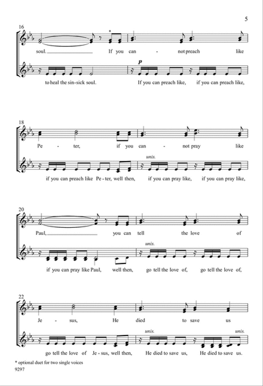 There Is a Balm in Gilead 4-Part scores gallery preview page 5