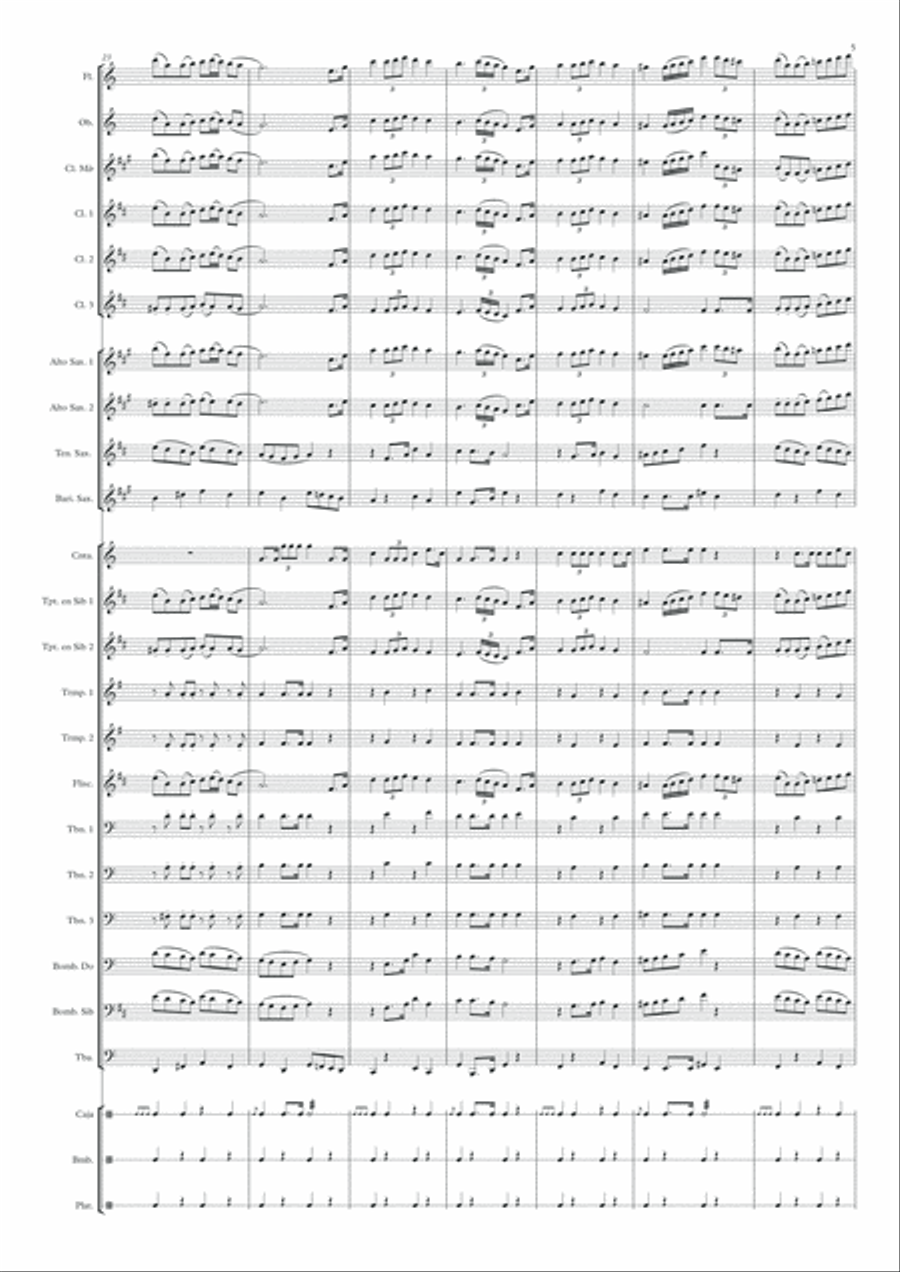 Ntra. Sra. De la Palma Coronada Concert Band scores gallery preview page 5