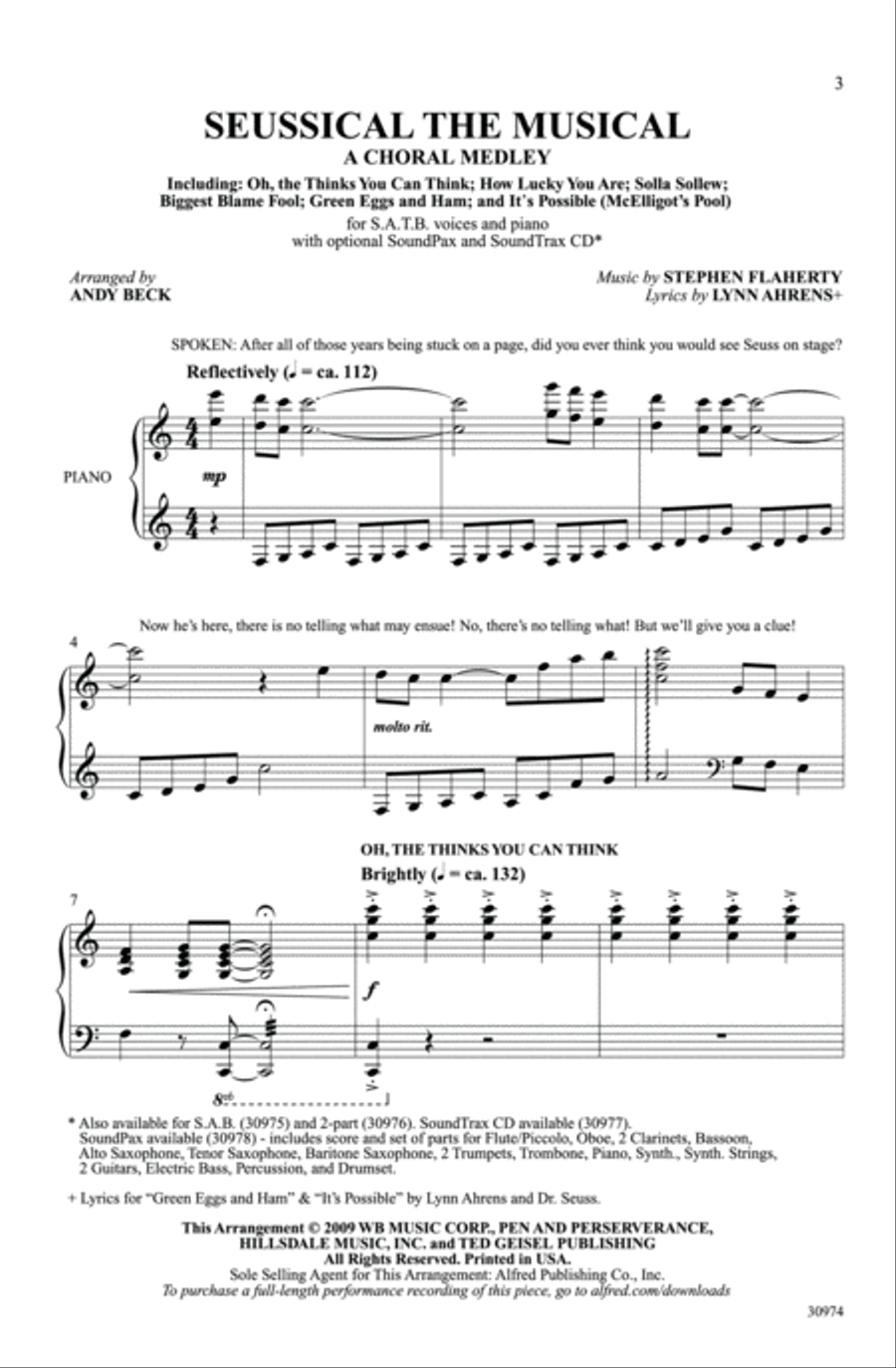 Seussical the Musical: A Choral Medley - SoundTrax CD (CD only) Choir scores gallery preview page 2