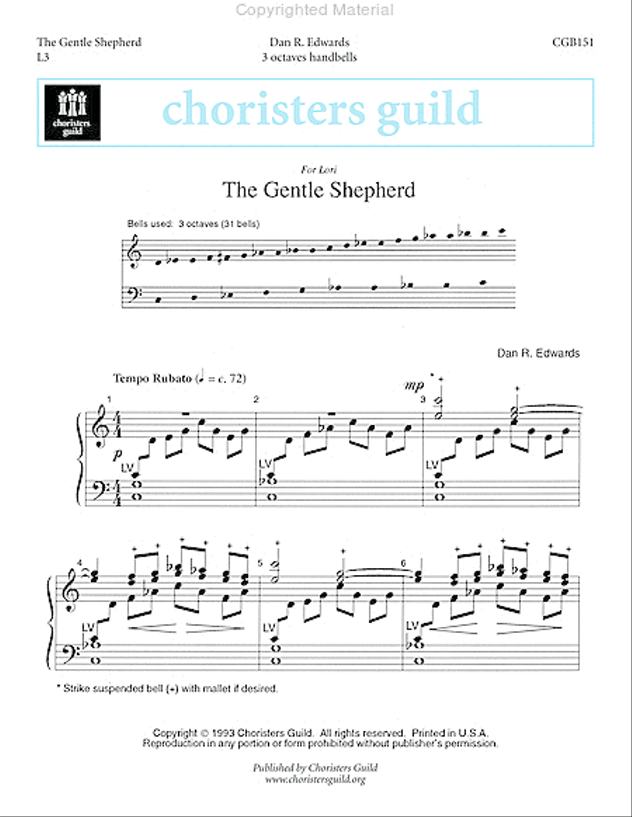 The Gentle Shepherd Handbell Choir scores gallery preview page 2