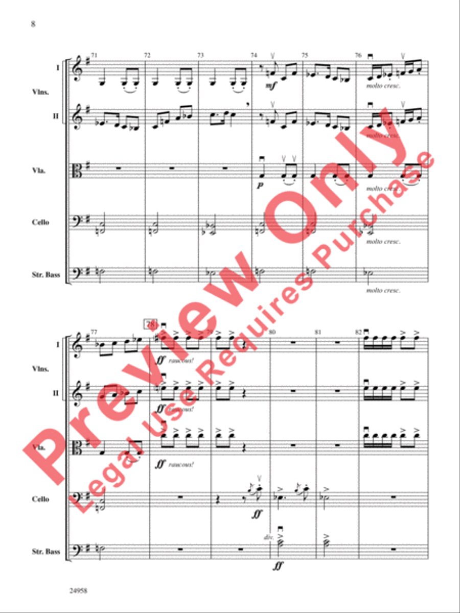 Dreams of a Midsummer Night String Orchestra scores gallery preview page 9