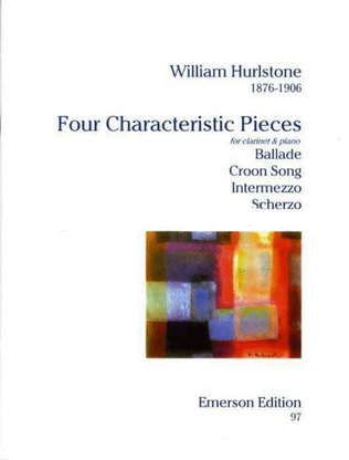 Hursltone - 4 Characteristic Pieces Clarinet/Piano