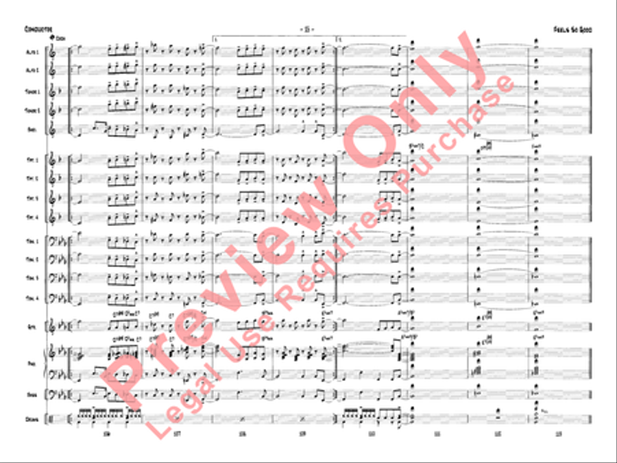 Feels So Good Jazz Ensemble scores gallery preview page 18