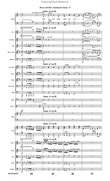 Risen with Him - Orchestral Score and Parts image number null