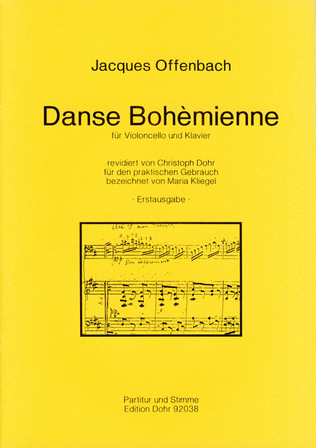Danse Bohemienne fur Violoncello und Klavier op. 28