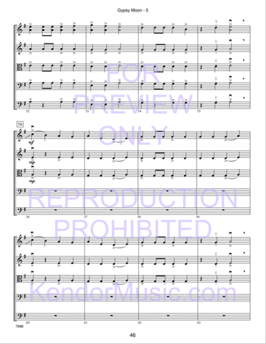 Kendor Concert Favorites, Volume 2 (Score) Score scores gallery preview page 51