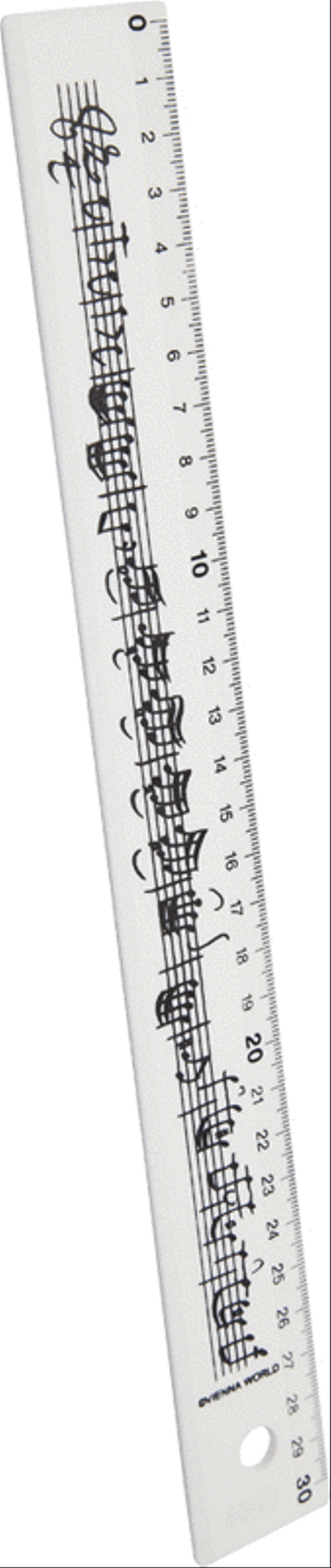 Line of notes Ruler 30 cm white School and Community scores gallery preview page 1