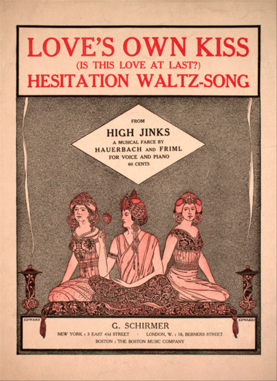 Love's Own Kiss (Is This Love At Last?). Hesitation Waltz-Song Voice scores gallery preview page 1