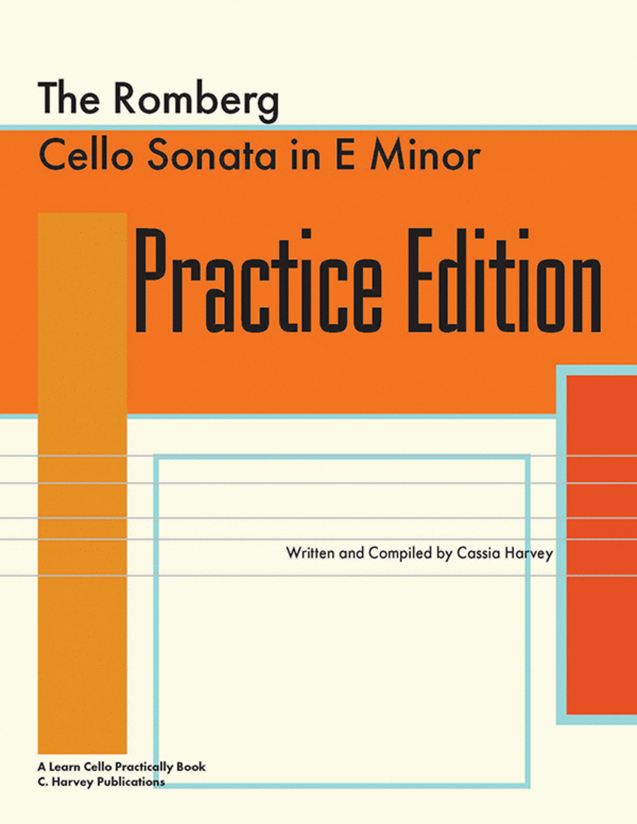 The Romberg Cello Sonata in E Minor Practice Edition Cello Solo scores gallery preview page 1