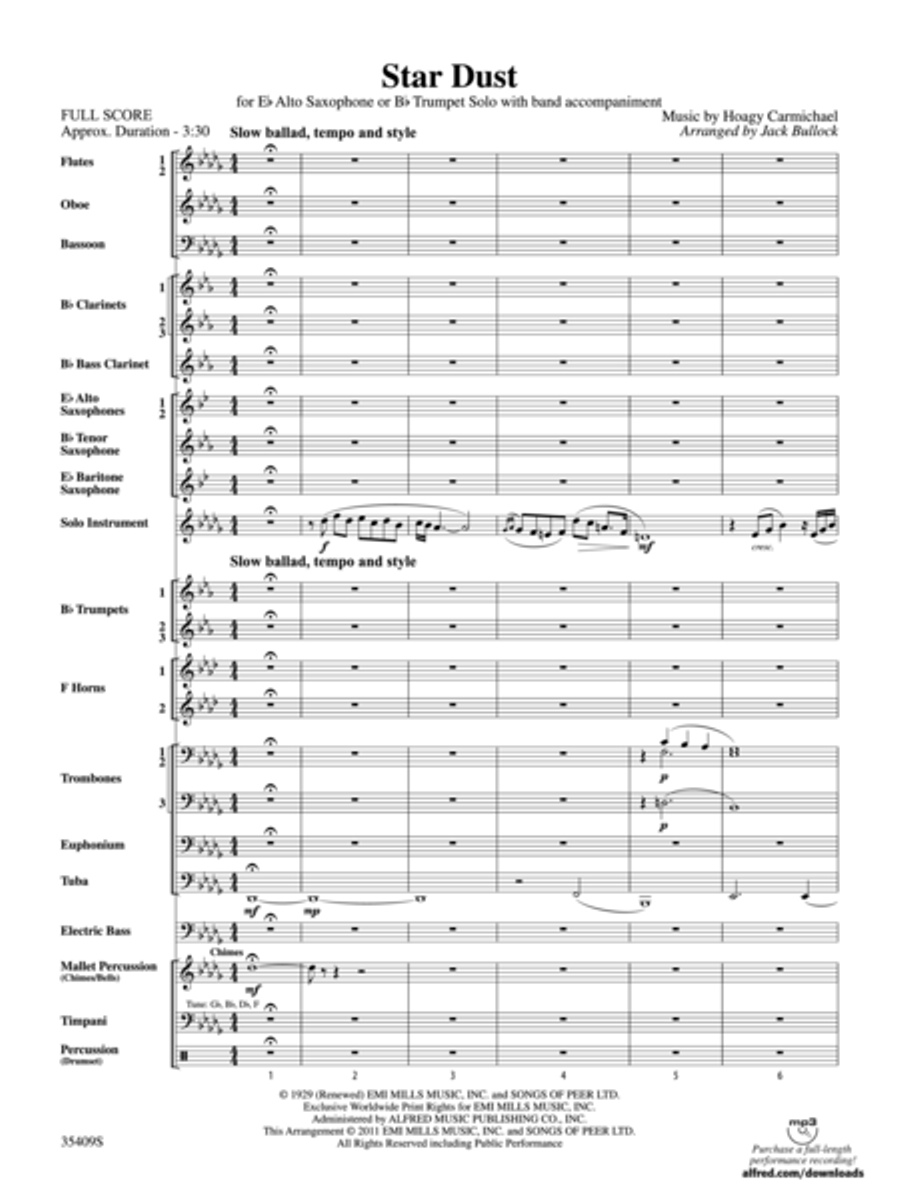 Star Dust Concert Band scores gallery preview page 2