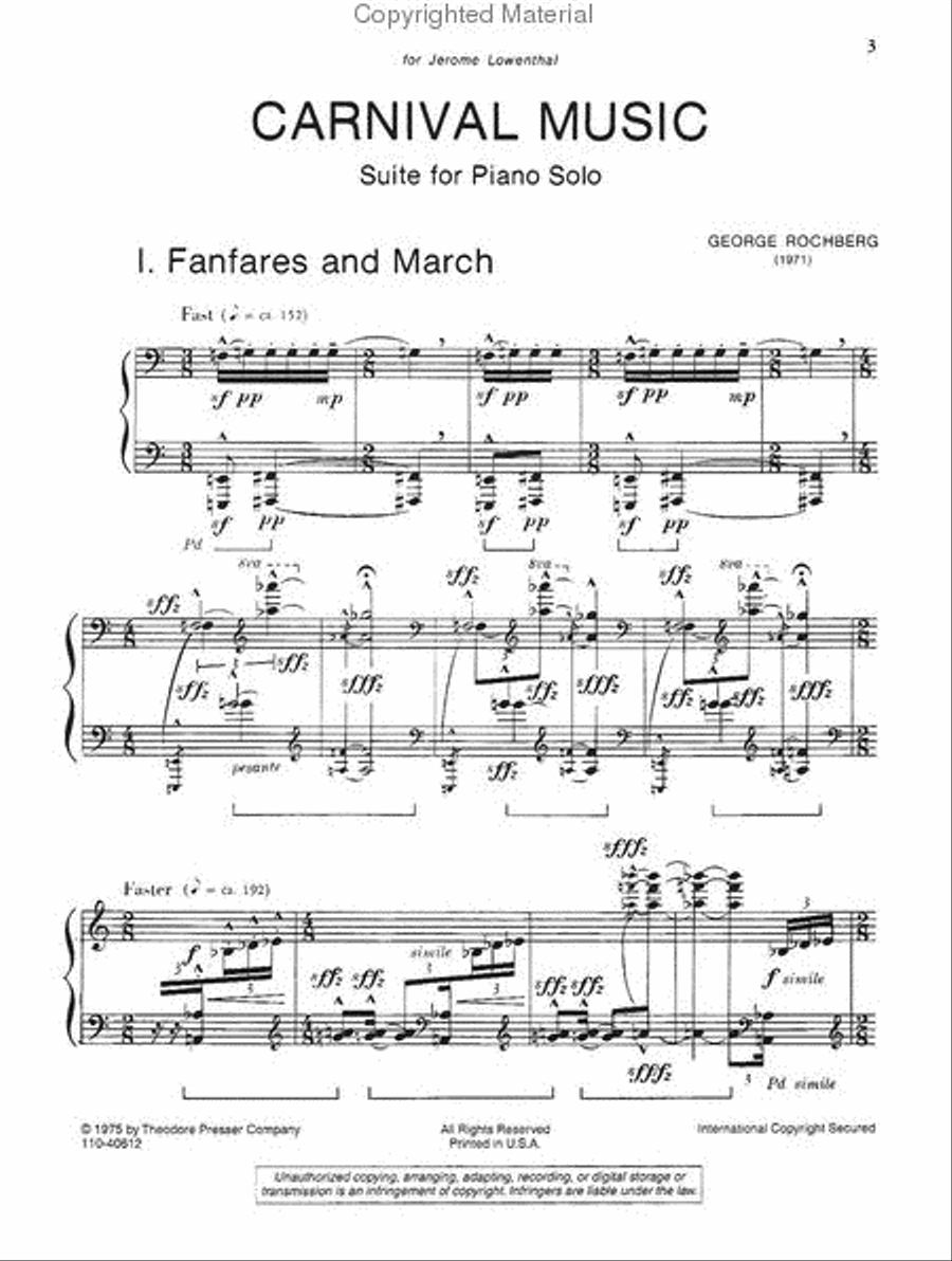 Carnival Music Carnival Music Chamber Music scores gallery preview page 2