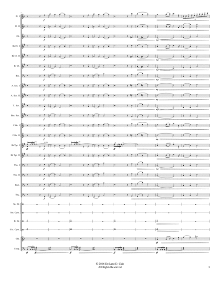 Hark! The Herald Angels Sing Concert Band scores gallery preview page 3