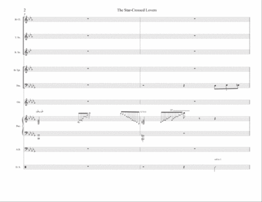 The Star-Crossed Lovers The Star-Crossed Lovers Jazz Ensemble scores gallery preview page 2