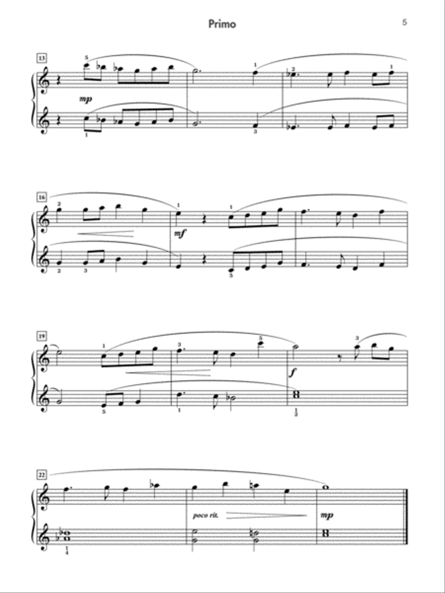 Just for Two, Book 2 - Piano Duet (1 Piano, 4 Hands) Piano Method scores gallery preview page 5