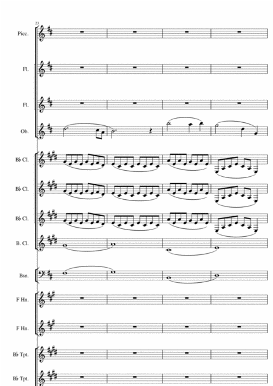 Dear Mother, (If Music Could Describe You) Full Orchestra scores gallery preview page 5
