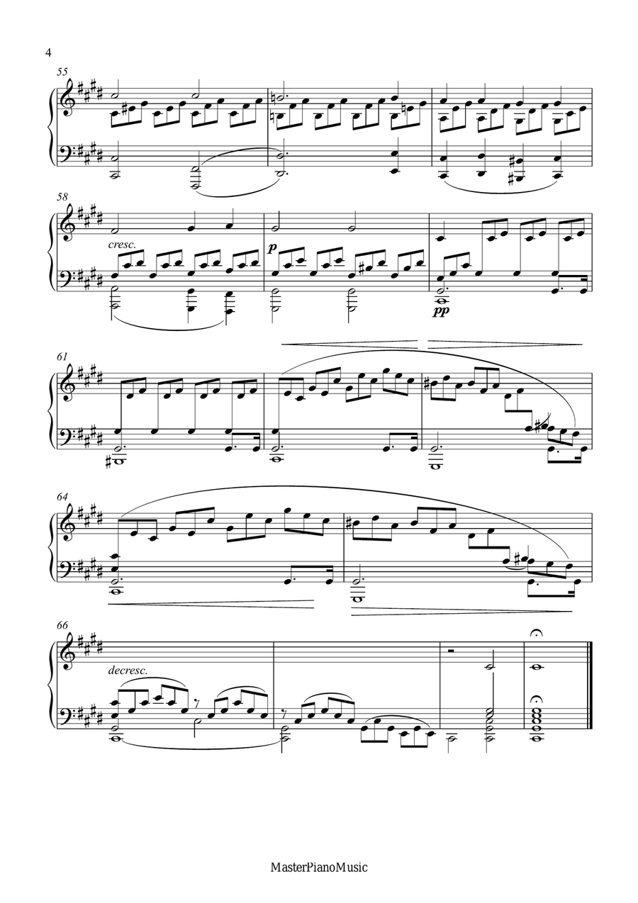 Beethoven - Moonlight Sonata (FULL) Piano Solo scores gallery preview page 4