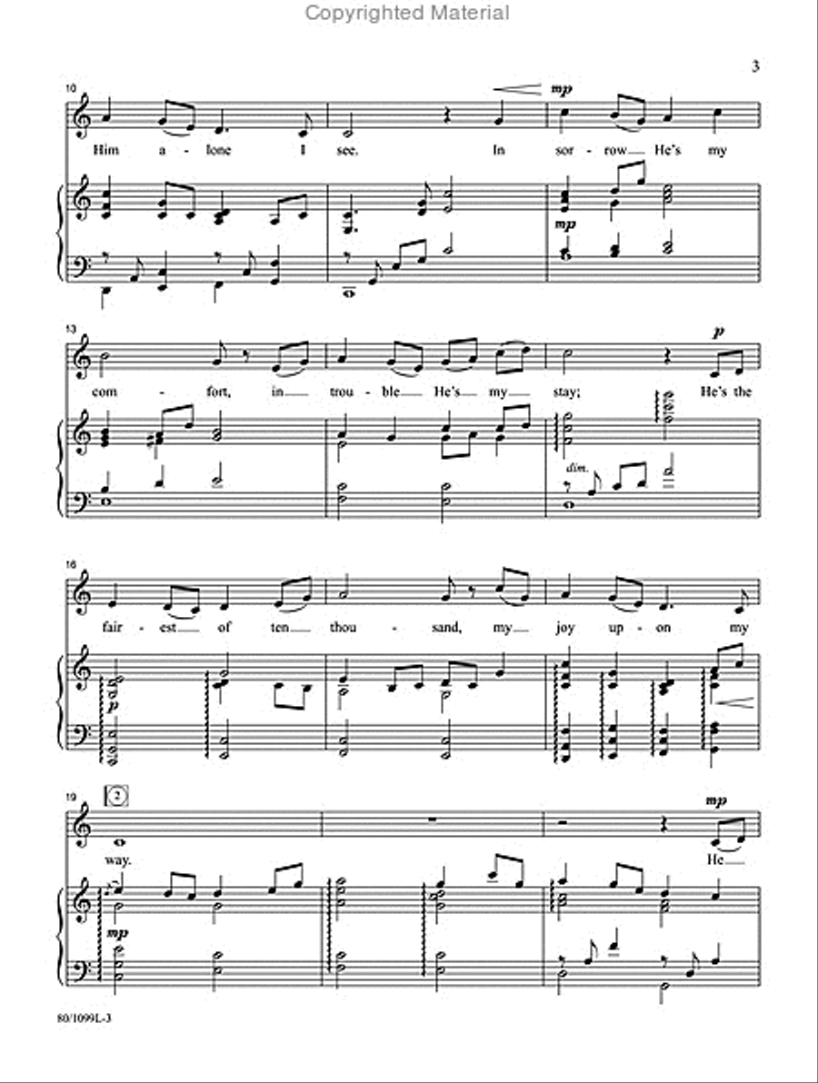 The Lily of the Valley The Lily of the Valley Medium Voice scores gallery preview page 3