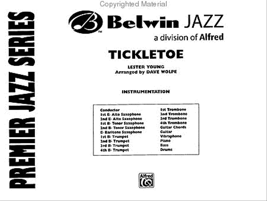 Tickletoe Jazz Ensemble scores gallery preview page 2