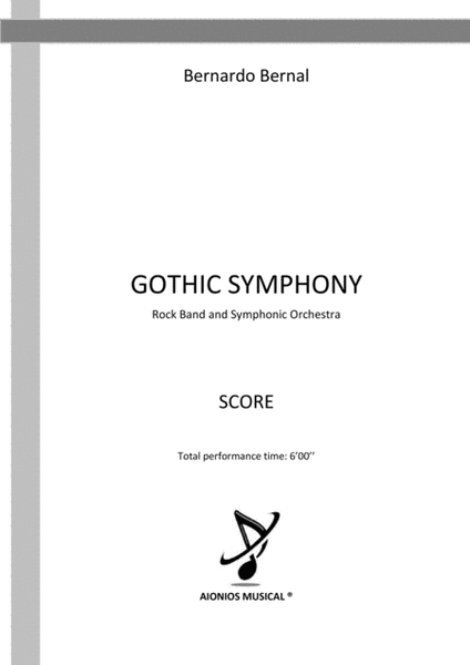 Gothic Symphony - Rock Band and Symphonic Orchestra (Score only)