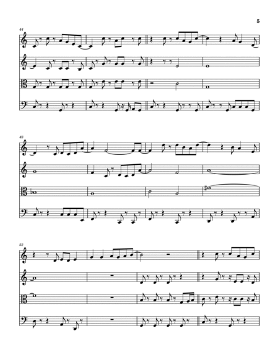 Winchester Cathedral String Quartet scores gallery preview page 6