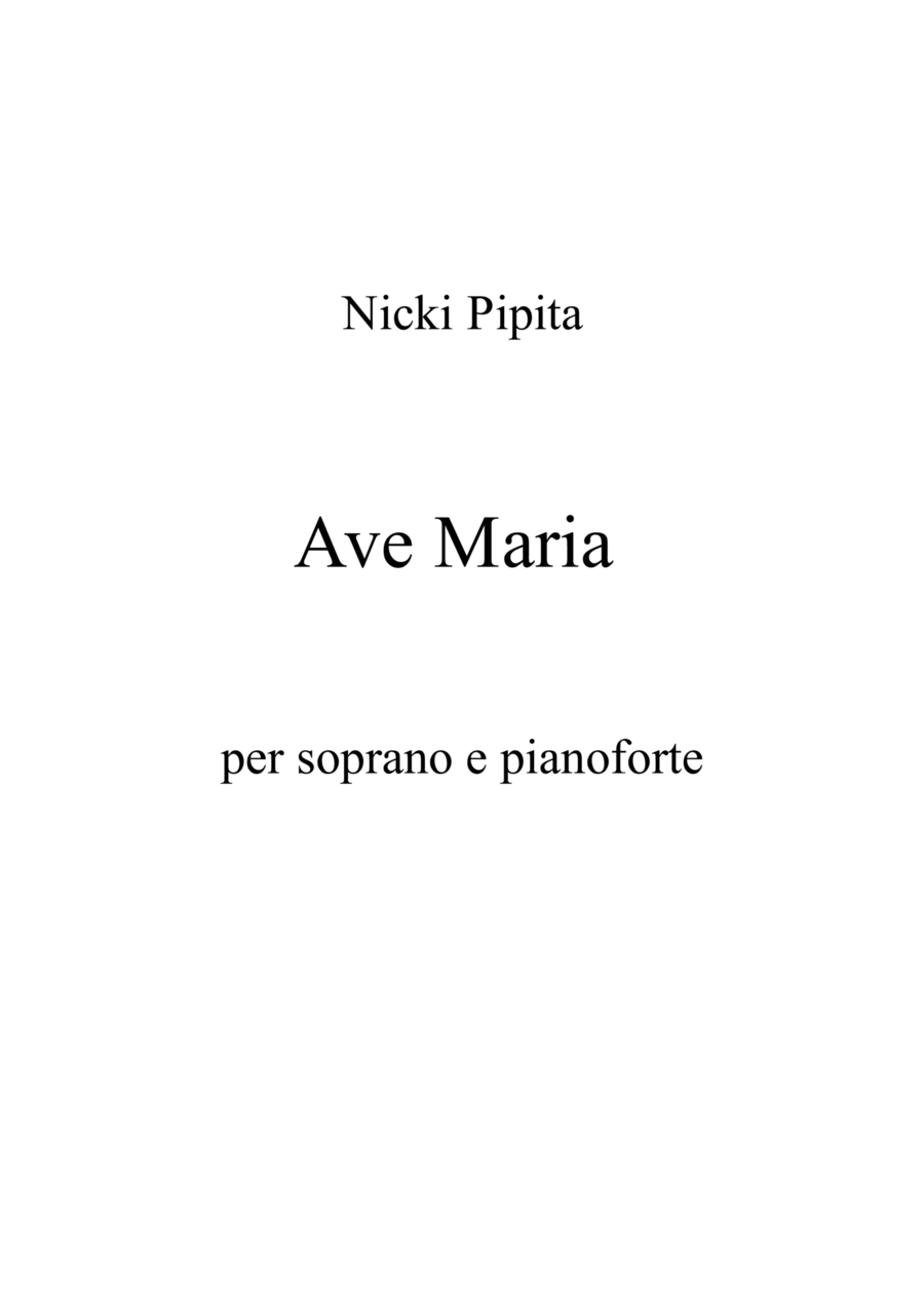Ave Maria High Voice scores gallery preview page 1