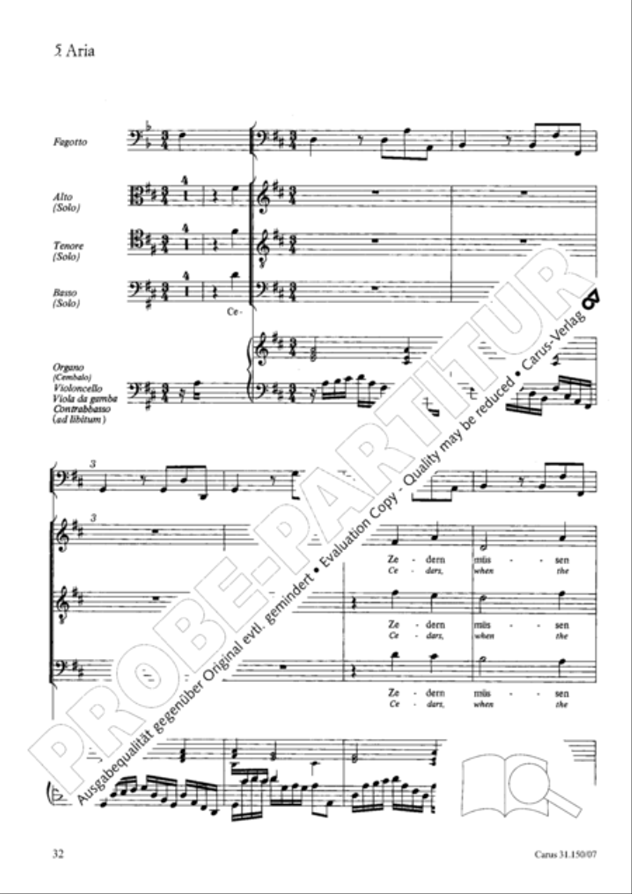 O my Lord, I long for thee (Nach dir, Herr, verlanget mich) 4-Part scores gallery preview page 33