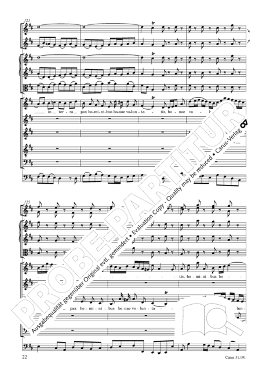 Gloria in excelsis Deo SSATB scores gallery preview page 22