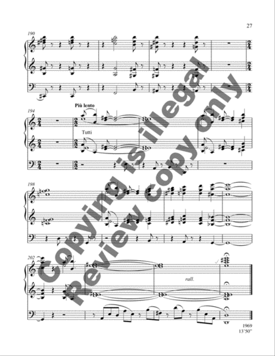 Sonata Festiva (Organ Sonata VII) Organ scores gallery preview page 8
