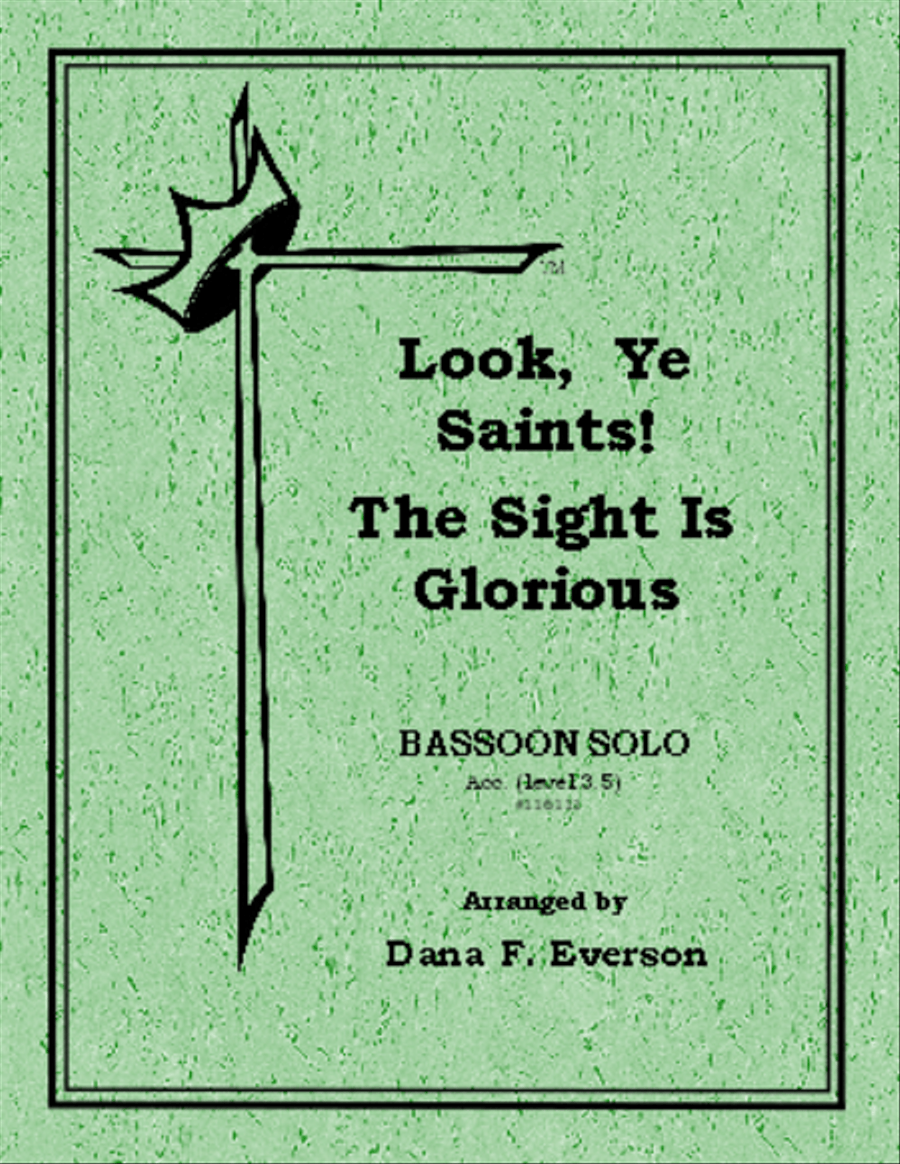 Look, Ye Saints! The Sight Is Glorious Bassoon Solo scores gallery preview page 1