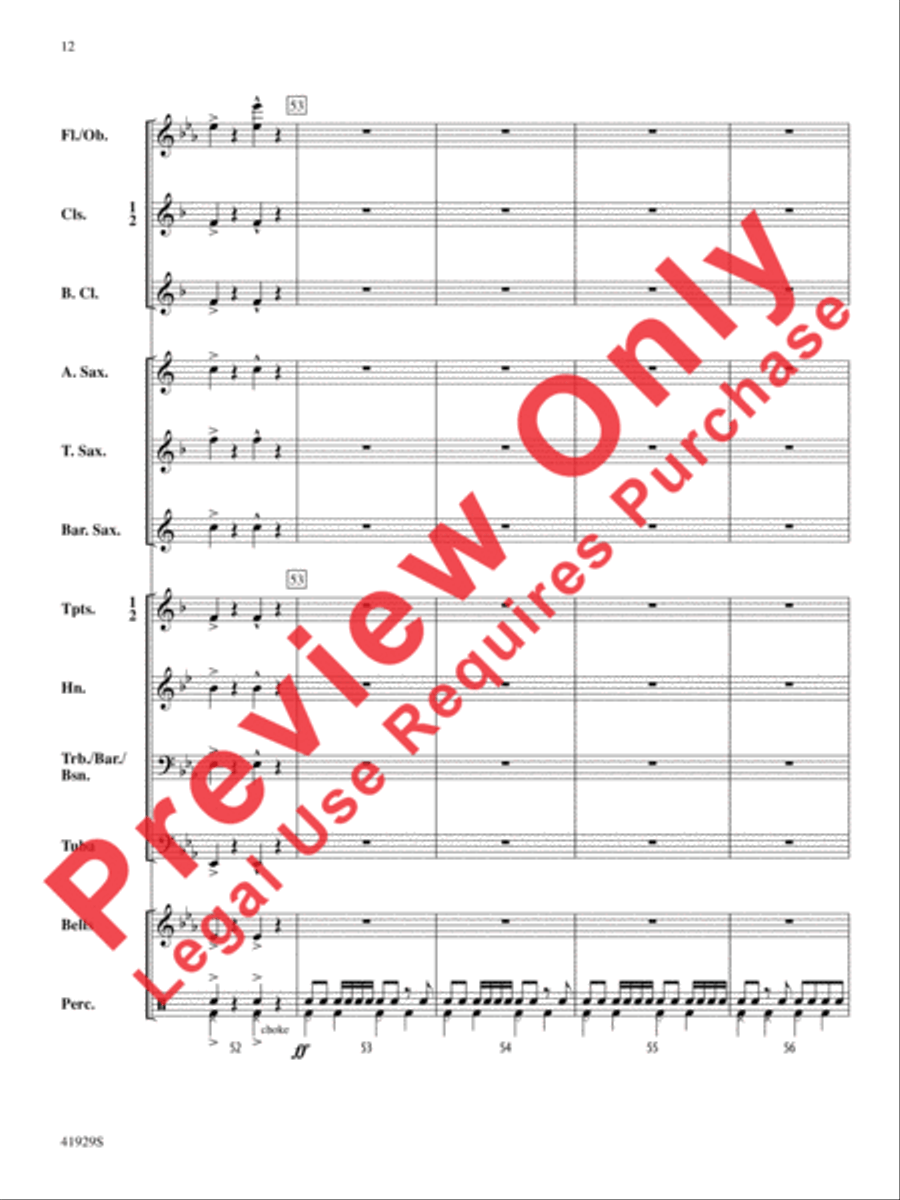 The Collegiate Concert Band scores gallery preview page 13