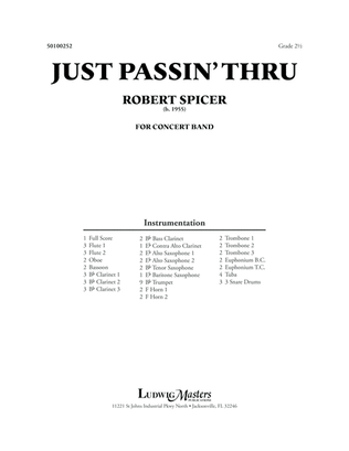 Book cover for Just Passin' Thru