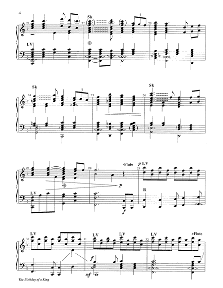 The Birthday of a King The Birthday of a King 5-Octaves scores gallery preview page 4