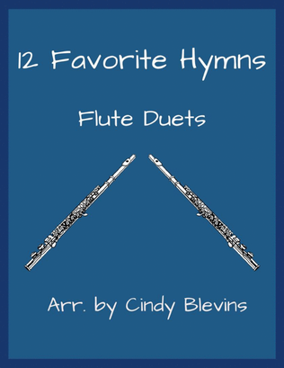 Book cover for 12 Favorite Hymns, Flute Duets