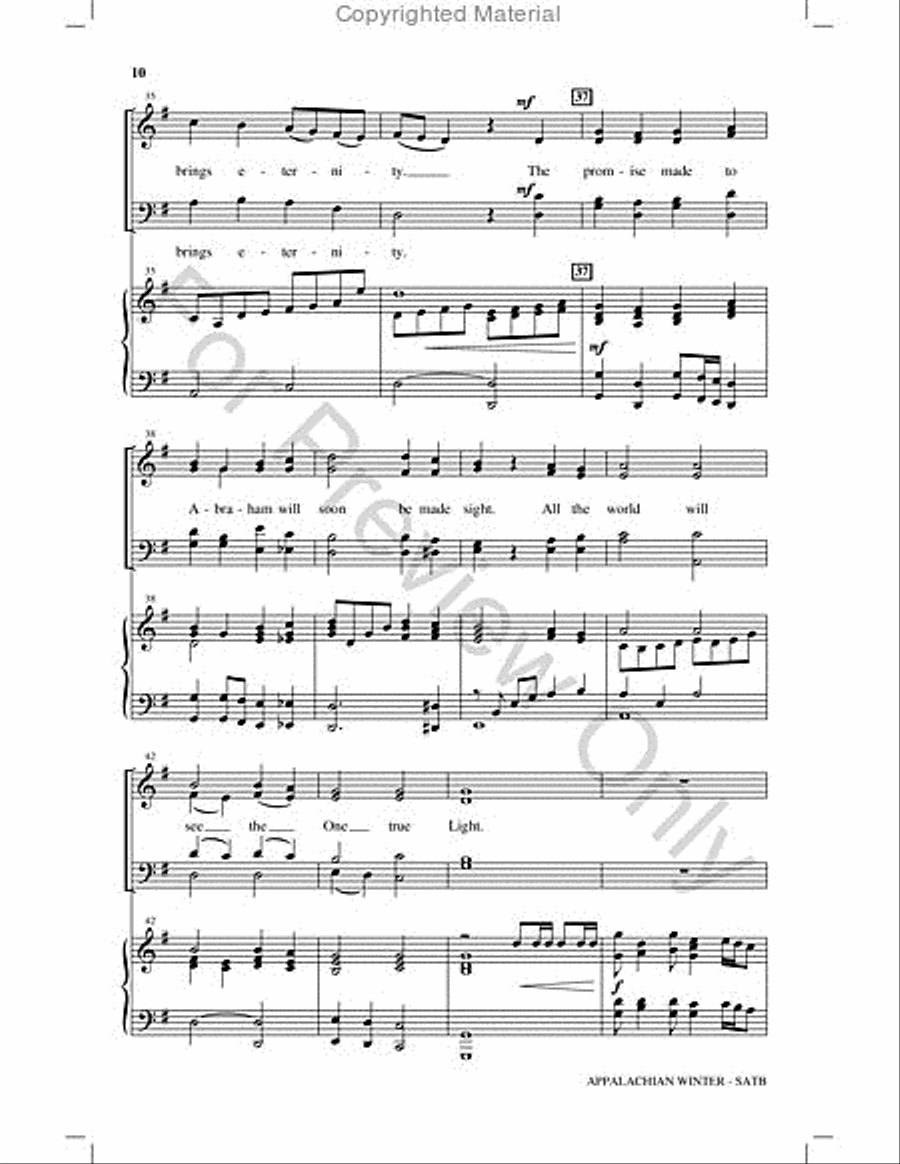 Appalachian Winter Choir scores gallery preview page 9