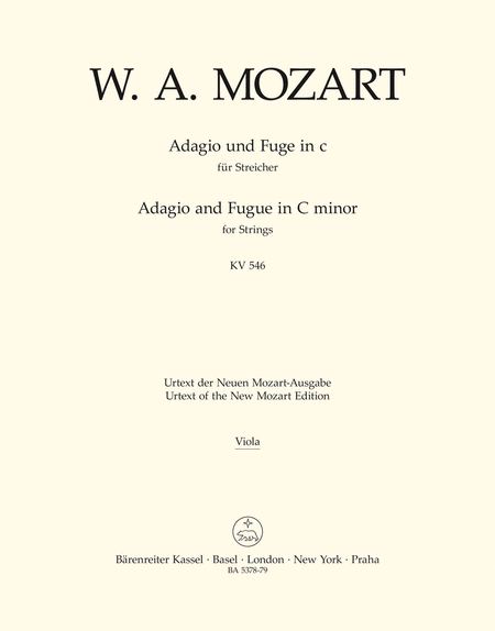 Adagio and Fugue for Strings (String Quartet or String Orchestra)