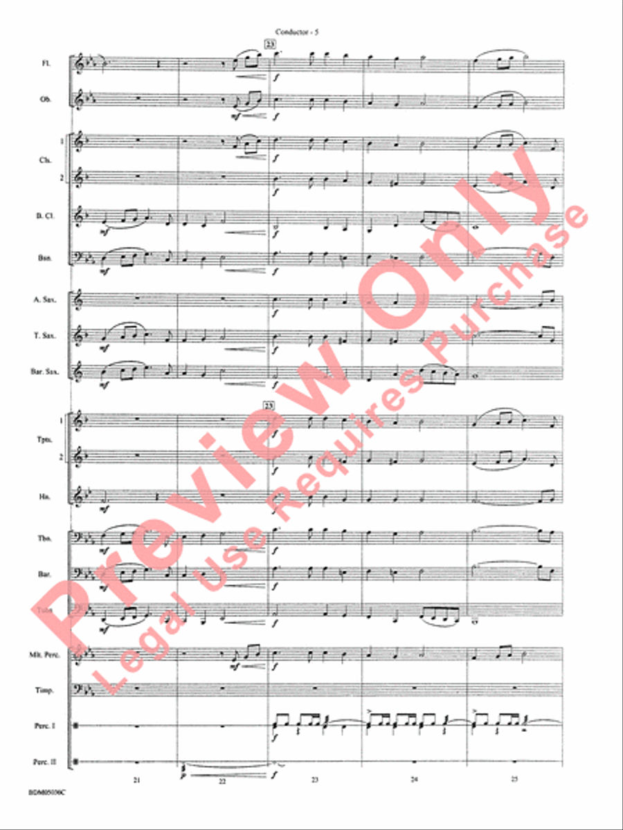 A Carol Celebration Concert Band scores gallery preview page 8