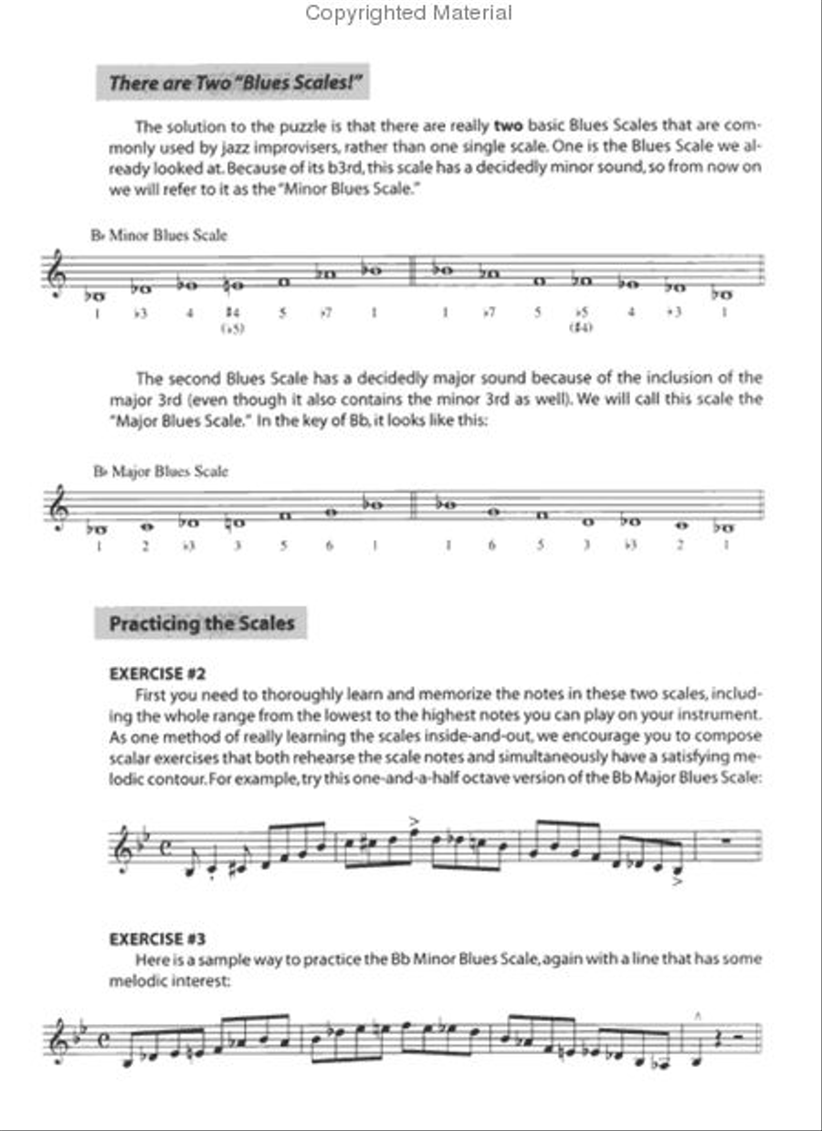 The Blues Scales - Bb Edition B-Flat Instrument scores gallery preview page 4