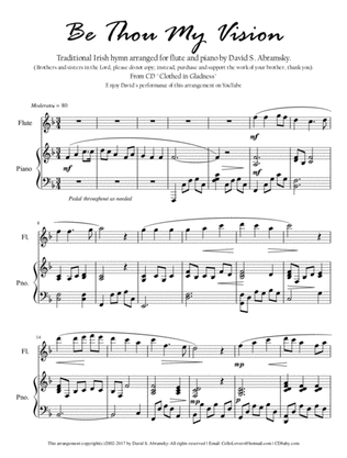 Be Thou My Vision (arr. for flute and piano)