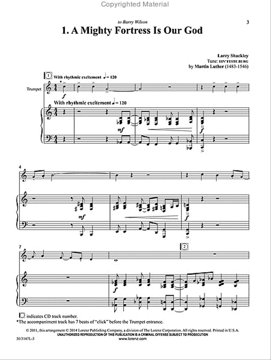 Fortress and Foundation Fortress and Foundation Trumpet Solo scores gallery preview page 3