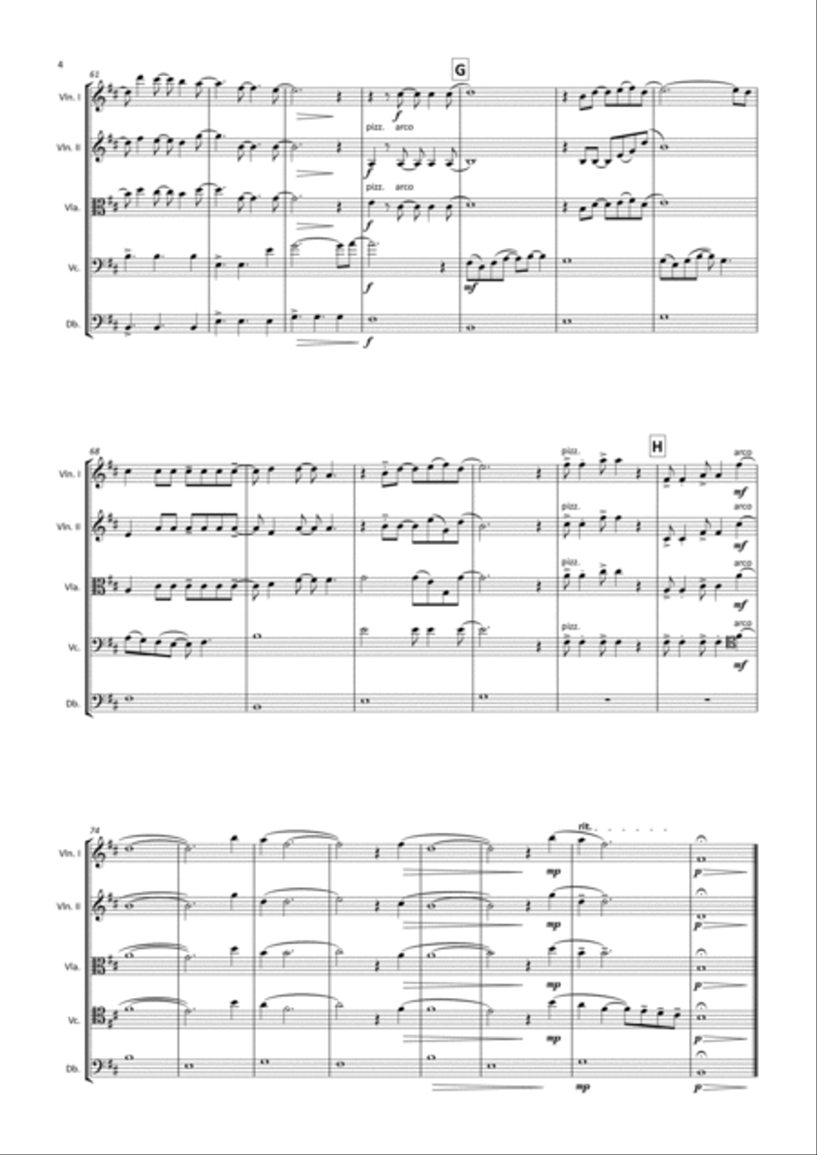 Cold Heart (pnau Remix) String Orchestra scores gallery preview page 4