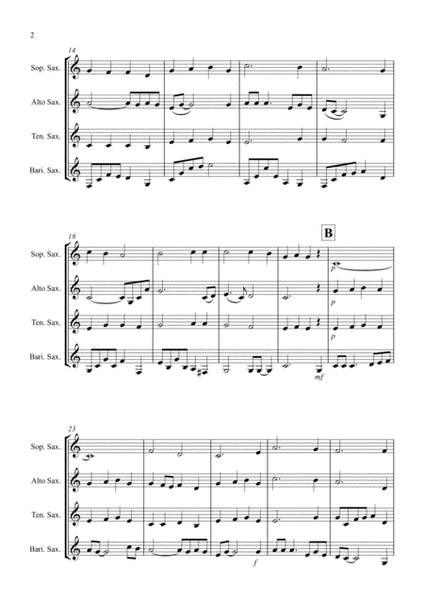 Shenandoah for Saxophone Quartet image number null
