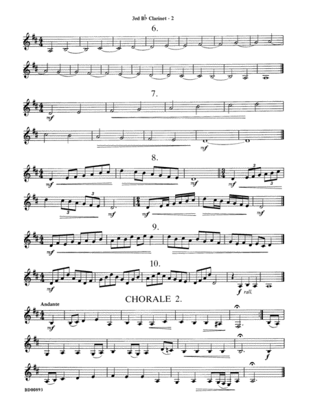 Belwin "Warm-Ups" for Symphonic Band: 3rd B-flat Clarinet