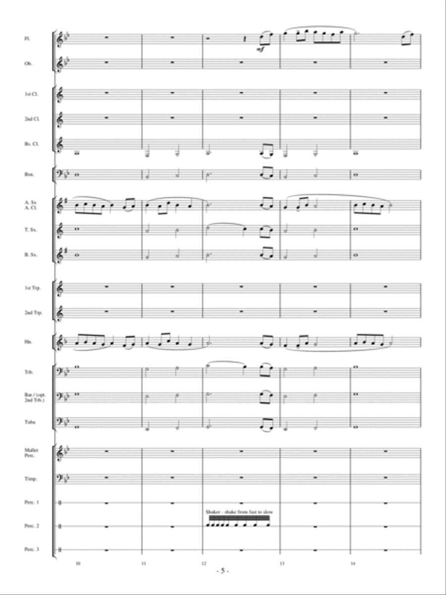 Panther In The Sky Concert Band scores gallery preview page 4