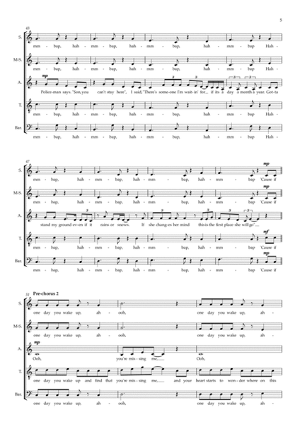 Man Who Can't Be Moved / Breakeven (arr. Doug Watts)
