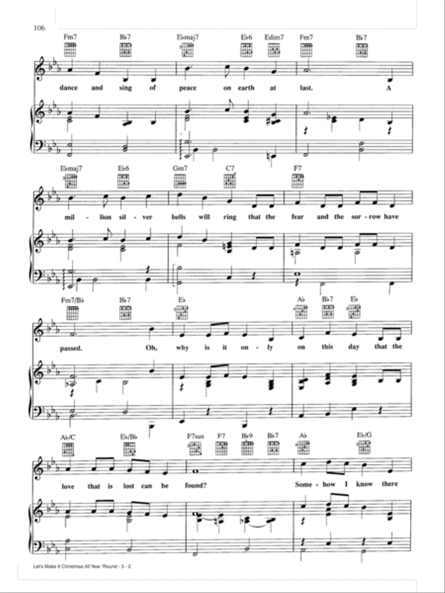 Let's Make It Christmas All Year 'Round Piano, Vocal, Guitar scores gallery preview page 2