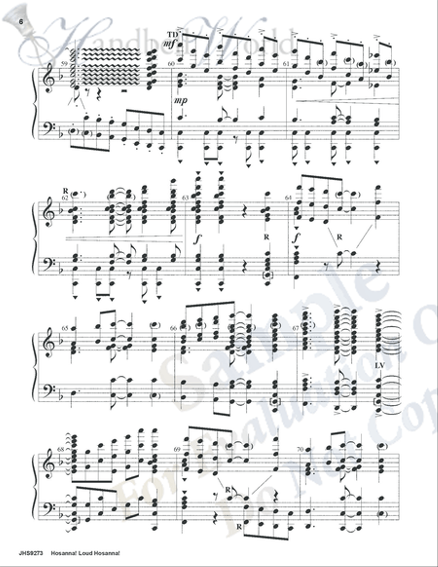 Hosanna Loud Hosanna 5-Octaves scores gallery preview page 5