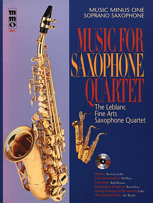 Book cover for Music for Saxophone Quartet