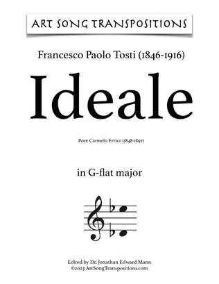 TOSTI: Ideale (transposed to G-flat major)
