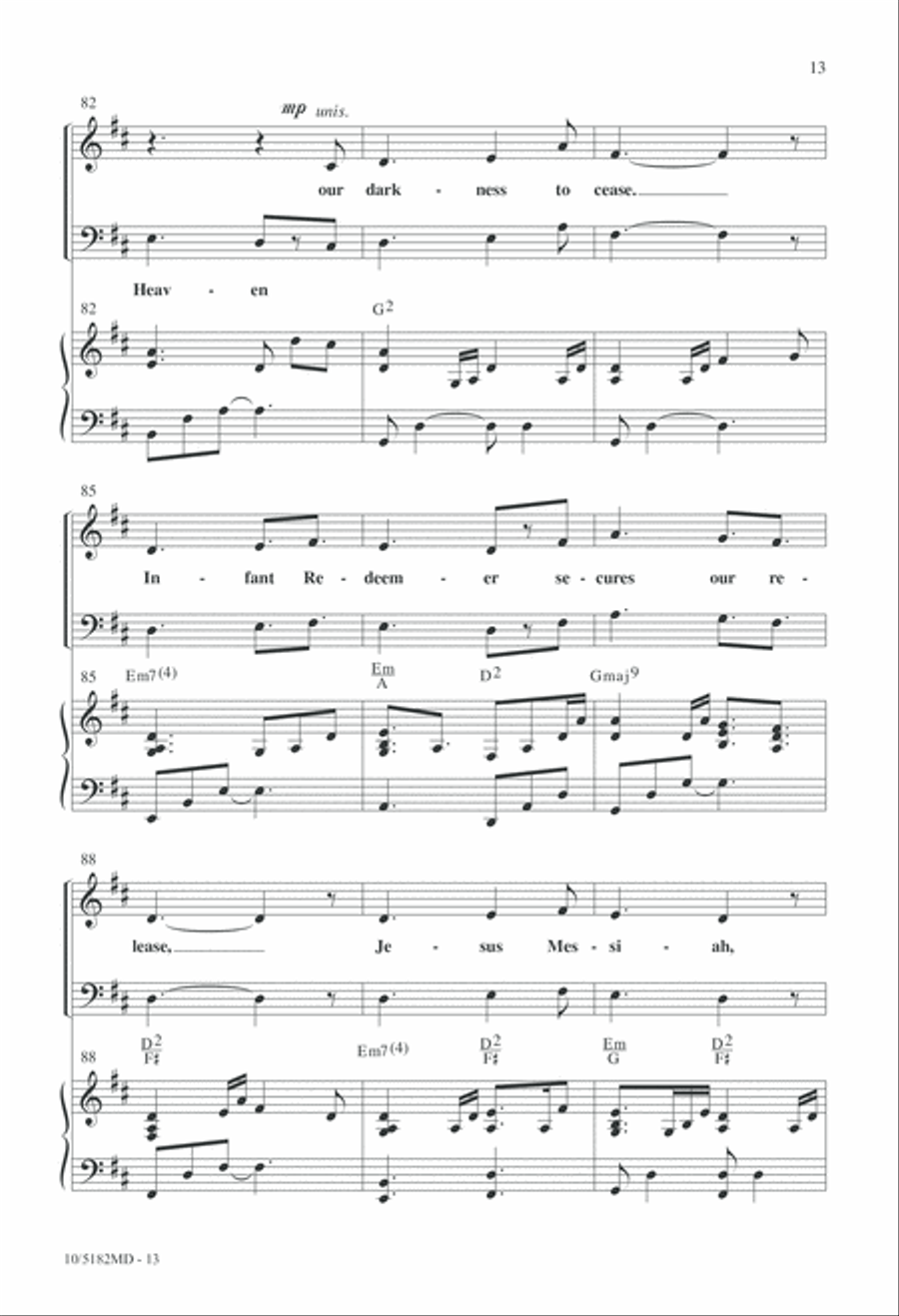 Jesus, Prince of Peace 4-Part scores gallery preview page 13