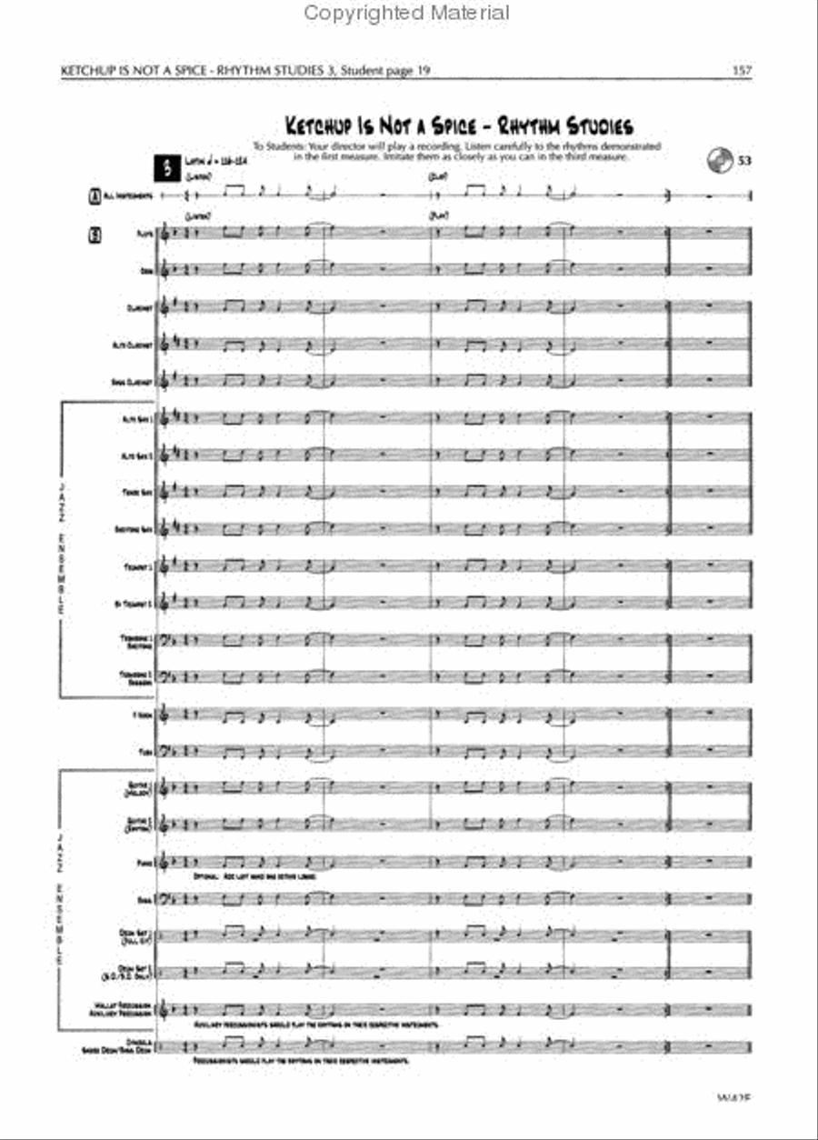 Standard of Excellence First Jazz Performance Score-(Book & CD) Jazz Ensemble scores gallery preview page 4